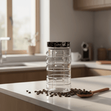 Herevin Glass Storage Jar with Black Lid - 18×10cm / 22×10cm - Al Kabayel Discount CentreHerevin Glass Storage Jar with Black Lid - 18×10cm / 22×10cmJars & Food SaversHEREVINAl Kabayel Discount Centre