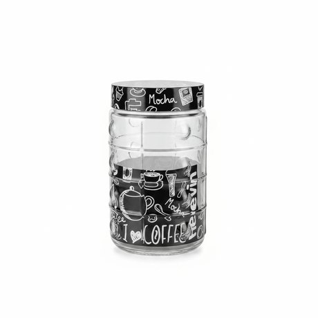 Herevin Glass Storage Jar with Black Lid - 18×10cm / 22×10cm - Al Kabayel Discount CentreHerevin Glass Storage Jar with Black Lid - 18×10cm / 22×10cmJars & Food SaversHEREVINAl Kabayel Discount Centre