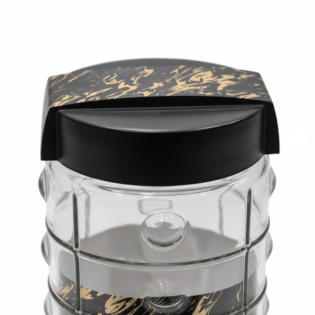 Herevin Glass Storage Jar with Black Lid - 18×10cm / 22×10cm - Al Kabayel Discount CentreHerevin Glass Storage Jar with Black Lid - 18×10cm / 22×10cmJars & Food SaversHEREVINAl Kabayel Discount Centre