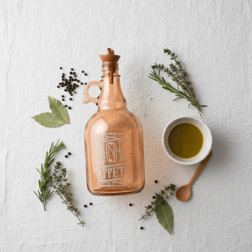 Herevin Tinted Orange Glass Oil Bottle – 1 Litre | Elegant Etched Design with Handle - Al Kabayel Discount CentreHerevin Tinted Orange Glass Oil Bottle – 1 Litre | Elegant Etched Design with HandleKitchen Utensils & GadgetsHEREVINAl Kabayel Discount Centre