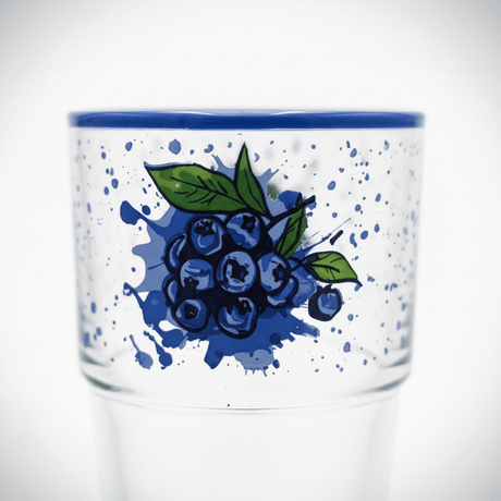 Hervin Glass Tumbler 350cc – Blueberry Print | 12×7.5cm - Al Kabayel Discount CentreHervin Glass Tumbler 350cc – Blueberry Print | 12×7.5cmTumblersHERVINAl Kabayel Discount Centre