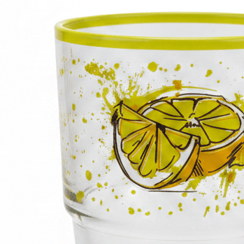 Hervin Glass Tumbler 350cc – Lemon Print | 12×7.5cm - Al Kabayel Discount CentreHervin Glass Tumbler 350cc – Lemon Print | 12×7.5cmTumblersHERVINAl Kabayel Discount Centre
