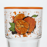 Hervin Glass Tumbler 350cc – Orange Print | 12×7.5cm - Al Kabayel Discount CentreHervin Glass Tumbler 350cc – Orange Print | 12×7.5cmTumblersHERVINAl Kabayel Discount Centre