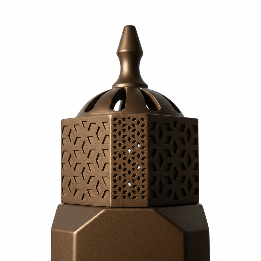 Hexagonal Arabic Incense Burner — Brown Ceramic | 14cm - Al Kabayel Discount CentreHexagonal Arabic Incense Burner — Brown Ceramic | 14cmIncense BurnerAKDCAl Kabayel Discount Centre