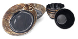 Hi - Luxe 29pcs Round Melamine Dinnerware Set, Black/Brown Stone Wave Edge Design - Al Kabayel Discount CentreHi - Luxe 29pcs Round Melamine Dinnerware Set, Black/Brown Stone Wave Edge DesignDinnerware SetsHI - LUXEAl Kabayel Discount Centre