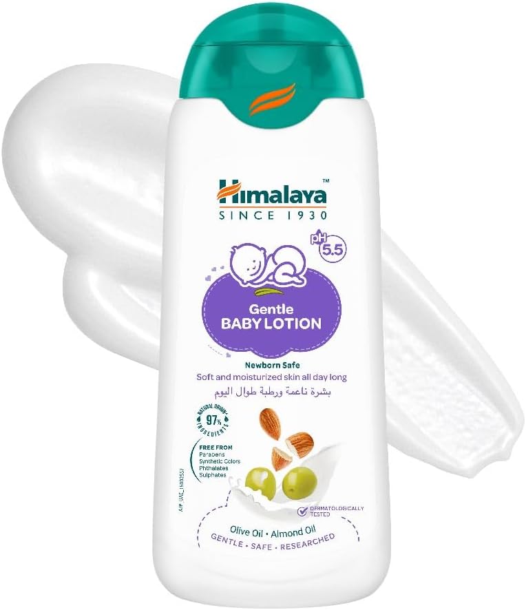 Himalaya Gentle Baby Lotion pH 5.5 – 400ml | Olive & Almond Oil | Newborn Safe | Dermatologically Tested - Al Kabayel Discount CentreHimalaya Gentle Baby Lotion pH 5.5 – 400ml | Olive & Almond Oil | Newborn Safe | Dermatologically TestedBaby ProductsHIMALAYAAl Kabayel Discount Centre