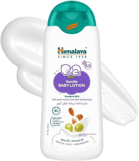 Himalaya Gentle Baby Lotion pH 5.5 – 400ml | Olive & Almond Oil | Newborn Safe | Dermatologically Tested - Al Kabayel Discount CentreHimalaya Gentle Baby Lotion pH 5.5 – 400ml | Olive & Almond Oil | Newborn Safe | Dermatologically TestedBaby ProductsHIMALAYAAl Kabayel Discount Centre