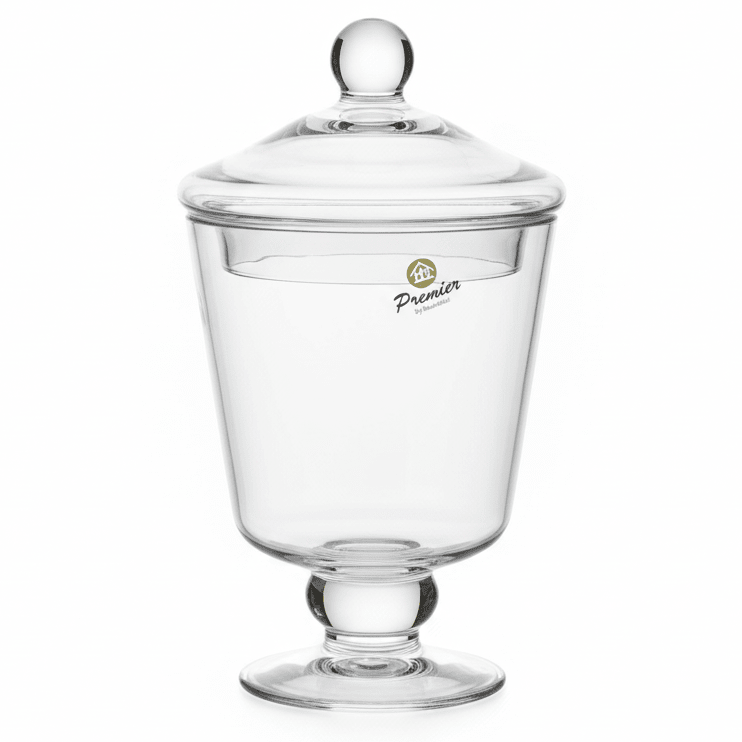 HM Glass Candy Jar with Lid – Classic Transparent Storage Container for Sweets & Snacks – 18x12 cm - Al Kabayel Discount CentreHM Glass Candy Jar with Lid – Classic Transparent Storage Container for Sweets & Snacks – 18x12 cmJugsHMAl Kabayel Discount Centre