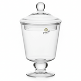 HM Glass Candy Jar with Lid – Classic Transparent Storage Container for Sweets & Snacks – 18x12 cm - Al Kabayel Discount CentreHM Glass Candy Jar with Lid – Classic Transparent Storage Container for Sweets & Snacks – 18x12 cmJugsHMAl Kabayel Discount Centre