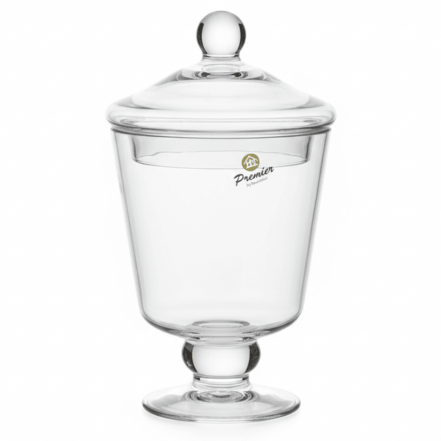 HM Glass Candy Jar with Lid – Classic Transparent Storage Container for Sweets & Snacks – 18x12 cm - Al Kabayel Discount CentreHM Glass Candy Jar with Lid – Classic Transparent Storage Container for Sweets & Snacks – 18x12 cmJugsHMAl Kabayel Discount Centre