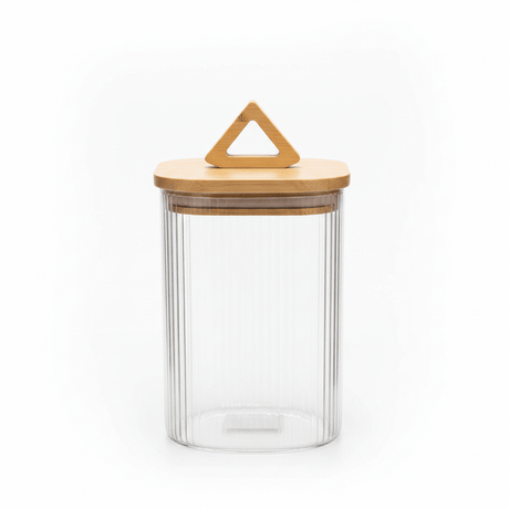 HM Glass Canister with Wooden Lid - 10×10cm / 15×10cm / 20×10cm / 25×10cm - Al Kabayel Discount CentreHM Glass Canister with Wooden Lid - 10×10cm / 15×10cm / 20×10cm / 25×10cmJars & Food SaversHMAl Kabayel Discount Centre