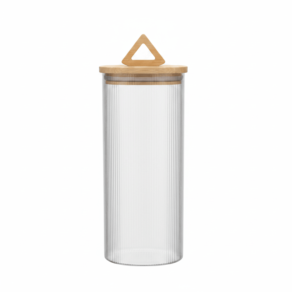 HM Glass Canister with Wooden Lid - 10×10cm / 15×10cm / 20×10cm / 25×10cm - Al Kabayel Discount CentreHM Glass Canister with Wooden Lid - 10×10cm / 15×10cm / 20×10cm / 25×10cmJars & Food SaversHMAl Kabayel Discount Centre