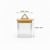 HM Glass Canister with Wooden Lid - 10×10cm / 15×10cm / 20×10cm / 25×10cm - Al Kabayel Discount CentreHM Glass Canister with Wooden Lid - 10×10cm / 15×10cm / 20×10cm / 25×10cmJars & Food SaversHMAl Kabayel Discount Centre