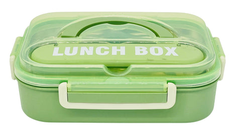 HMJP Three Compartment Lunch Box with Spoon 1000ml, SUS304 Stainless Steel Interior,Green - Al Kabayel Discount CentreHMJP Three Compartment Lunch Box with Spoon 1000ml, SUS304 Stainless Steel Interior,GreenFood ContainersHMJPAl Kabayel Discount Centre
