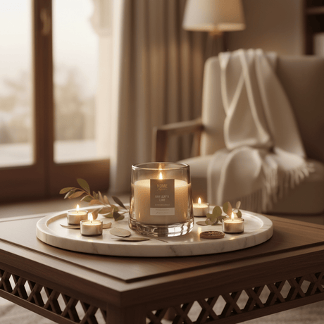 Home Fragrance Bay Leaf & Lime Large Aromatherapy Candle for Elegant Home Décor – 12 × 10 cm - Al Kabayel Discount CentreHome Fragrance Bay Leaf & Lime Large Aromatherapy Candle for Elegant Home Décor – 12 × 10 cmHome FragrancesHOME FRAGRANCEAl Kabayel Discount Centre