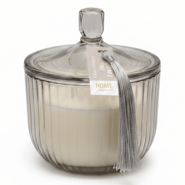 Home Fragrance Bay Leaf & Lime Premium Aromatic Candle with Elegant Glass Jar – 12 cm - Al Kabayel Discount CentreHome Fragrance Bay Leaf & Lime Premium Aromatic Candle with Elegant Glass Jar – 12 cmHome FragrancesHOME FRAGRANCEAl Kabayel Discount Centre