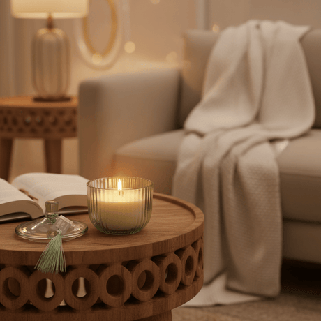 Home Fragrance Eucalyptus & Mint Aromatherapy Scented Candle with Elegant Glass Jar – 10 cm - Al Kabayel Discount CentreHome Fragrance Eucalyptus & Mint Aromatherapy Scented Candle with Elegant Glass Jar – 10 cmHome FragrancesHOME FRAGRANCEAl Kabayel Discount Centre