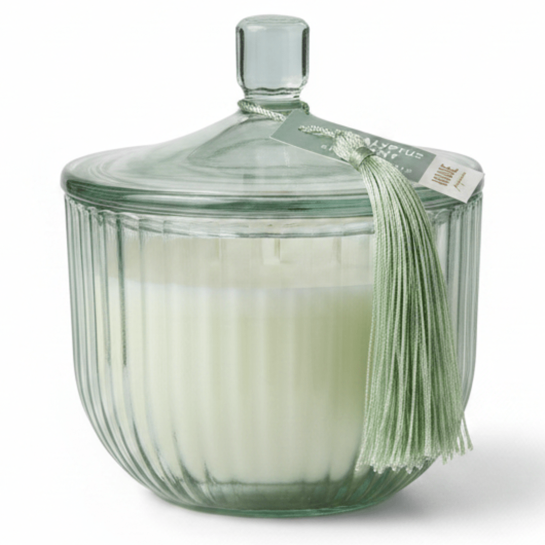 Home Fragrance Eucalyptus & Mint Relaxing Aromatherapy Candle with Glass Jar – 12 cm - Al Kabayel Discount CentreHome Fragrance Eucalyptus & Mint Relaxing Aromatherapy Candle with Glass Jar – 12 cmHome FragrancesHOME FRAGRANCEAl Kabayel Discount Centre