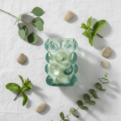 Home Fragrance Eucalyptus & Mint Spa Collection Scented Candle in Decorative Glass Cup – 12 cm - Al Kabayel Discount CentreHome Fragrance Eucalyptus & Mint Spa Collection Scented Candle in Decorative Glass Cup – 12 cmHome FragrancesHOME FRAGRANCEAl Kabayel Discount Centre
