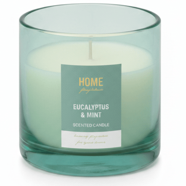 Home Fragrance Eucalyptus & Mint Spa Inspired Scented Candle for Relaxation – 12 × 10 cm - Al Kabayel Discount CentreHome Fragrance Eucalyptus & Mint Spa Inspired Scented Candle for Relaxation – 12 × 10 cmHome FragrancesHOME FRAGRANCEAl Kabayel Discount Centre