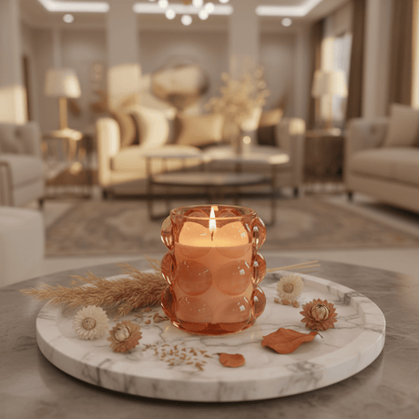 Home Fragrance Immersion & Golden Pink Mini Luxury Fragrance Candle with Glass Cup – 9 cm - Al Kabayel Discount CentreHome Fragrance Immersion & Golden Pink Mini Luxury Fragrance Candle with Glass Cup – 9 cmHome FragrancesHOME FRAGRANCEAl Kabayel Discount Centre
