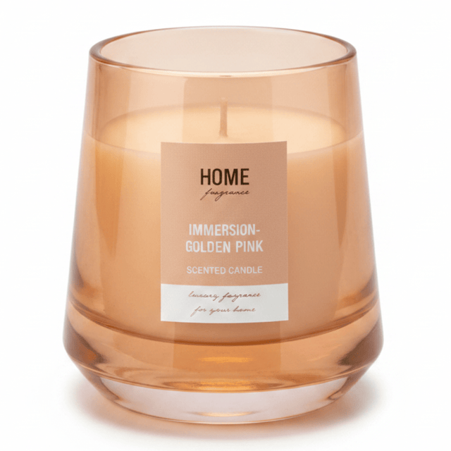 Home Fragrance Immersion & Golden Pink Premium Decorative Aroma Candle – 12 × 10 cm - Al Kabayel Discount CentreHome Fragrance Immersion & Golden Pink Premium Decorative Aroma Candle – 12 × 10 cmHome FragrancesHOME FRAGRANCEAl Kabayel Discount Centre