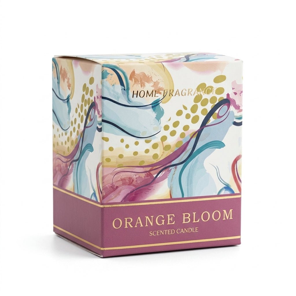 Home Fragrance Orange Bloom Scented Candle – 7oz - Al Kabayel Discount CentreHome Fragrance Orange Bloom Scented Candle – 7ozCandlesHOME FRAGRANCEAl Kabayel Discount Centre