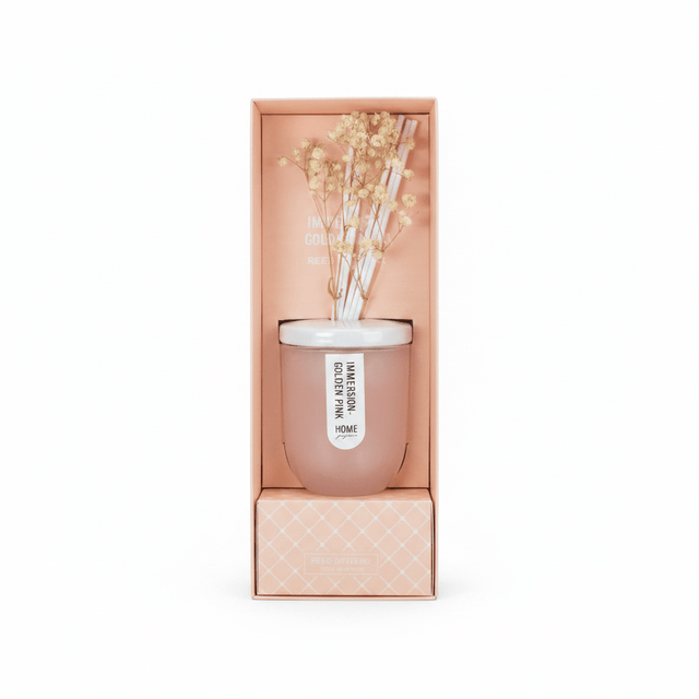 Home Fragrance Reed Diffuser 100ml – Immersion Golden Pink - Al Kabayel Discount CentreHome Fragrance Reed Diffuser 100ml – Immersion Golden PinkHome FragrancesHOME FRAGRANCEAl Kabayel Discount Centre
