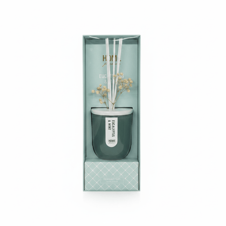 Home Fragrance Reed Diffuser – Eucalyptus & Mint 100ml - Al Kabayel Discount CentreHome Fragrance Reed Diffuser – Eucalyptus & Mint 100mlHome FragrancesHOME FRAGRANCEAl Kabayel Discount Centre