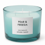Home Fragrance Scented Candle in Glass Cup | 8×11 cm | Clean Cotton / Maple Leaf & Apple / Amber & Ginger Lily / Pear & Freesia - Al Kabayel Discount CentreHome Fragrance Scented Candle in Glass Cup | 8×11 cm | Clean Cotton / Maple Leaf & Apple / Amber & Ginger Lily / Pear & FreesiaHome FragrancesHOME FRAGRANCEAl Kabayel Discount Centre