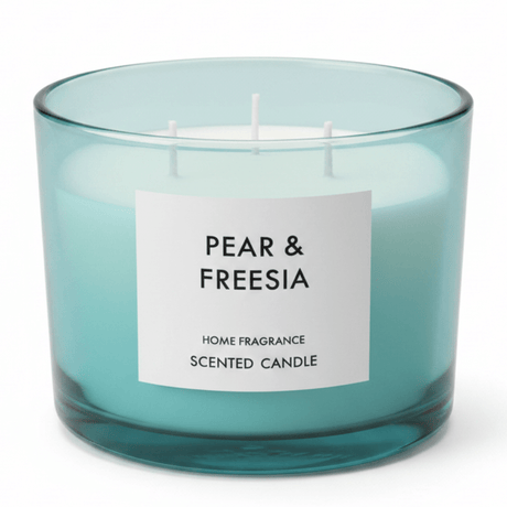 Home Fragrance Scented Candle in Glass Cup | 8×11 cm | Clean Cotton / Maple Leaf & Apple / Amber & Ginger Lily / Pear & Freesia - Al Kabayel Discount CentreHome Fragrance Scented Candle in Glass Cup | 8×11 cm | Clean Cotton / Maple Leaf & Apple / Amber & Ginger Lily / Pear & FreesiaHome FragrancesHOME FRAGRANCEAl Kabayel Discount Centre