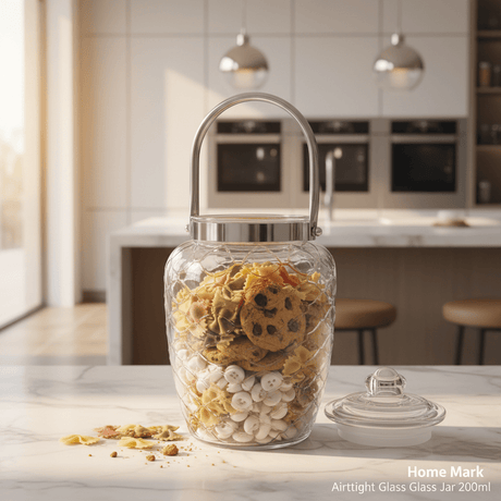 Home Mark Airtight Glass Jar with Swing Handle & Lid — 2100ml - Al Kabayel Discount CentreHome Mark Airtight Glass Jar with Swing Handle & Lid — 2100mlJars & Food SaversHOME MARKAl Kabayel Discount Centre