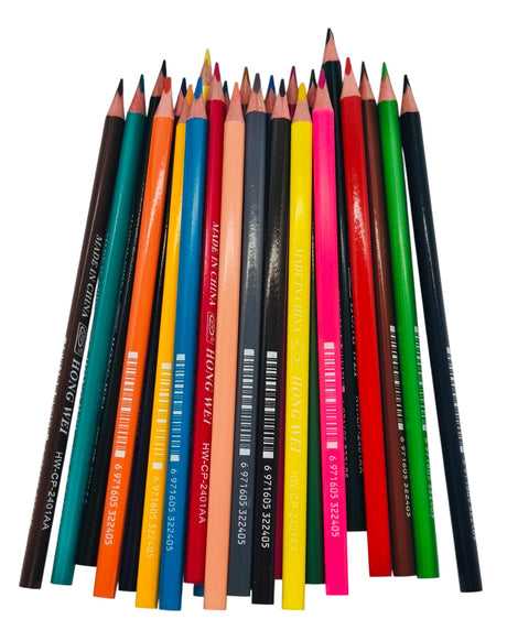 HONG WEI 24pcs Color Pencils, Advanced Color Hexagonal Pencils - Al Kabayel Discount CentreHONG WEI 24pcs Color Pencils, Advanced Color Hexagonal PencilsColor PencilsHONG WEIAl Kabayel Discount Centre