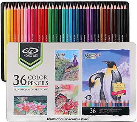 Hong Wei 36pcs Color Pencils, Advanced Color Hexagon Pencil, HW - CP - 3601GA - Al Kabayel Discount CentreHong Wei 36pcs Color Pencils, Advanced Color Hexagon Pencil, HW - CP - 3601GAColor PencilsHONG WEIAl Kabayel Discount Centre