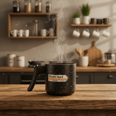 HotChef Black Non - Stick Coated Coffee Warmer — 12cm - Al Kabayel Discount CentreHotChef Black Non - Stick Coated Coffee Warmer — 12cmTea/Coffee PotsHOT CHEFAl Kabayel Discount Centre