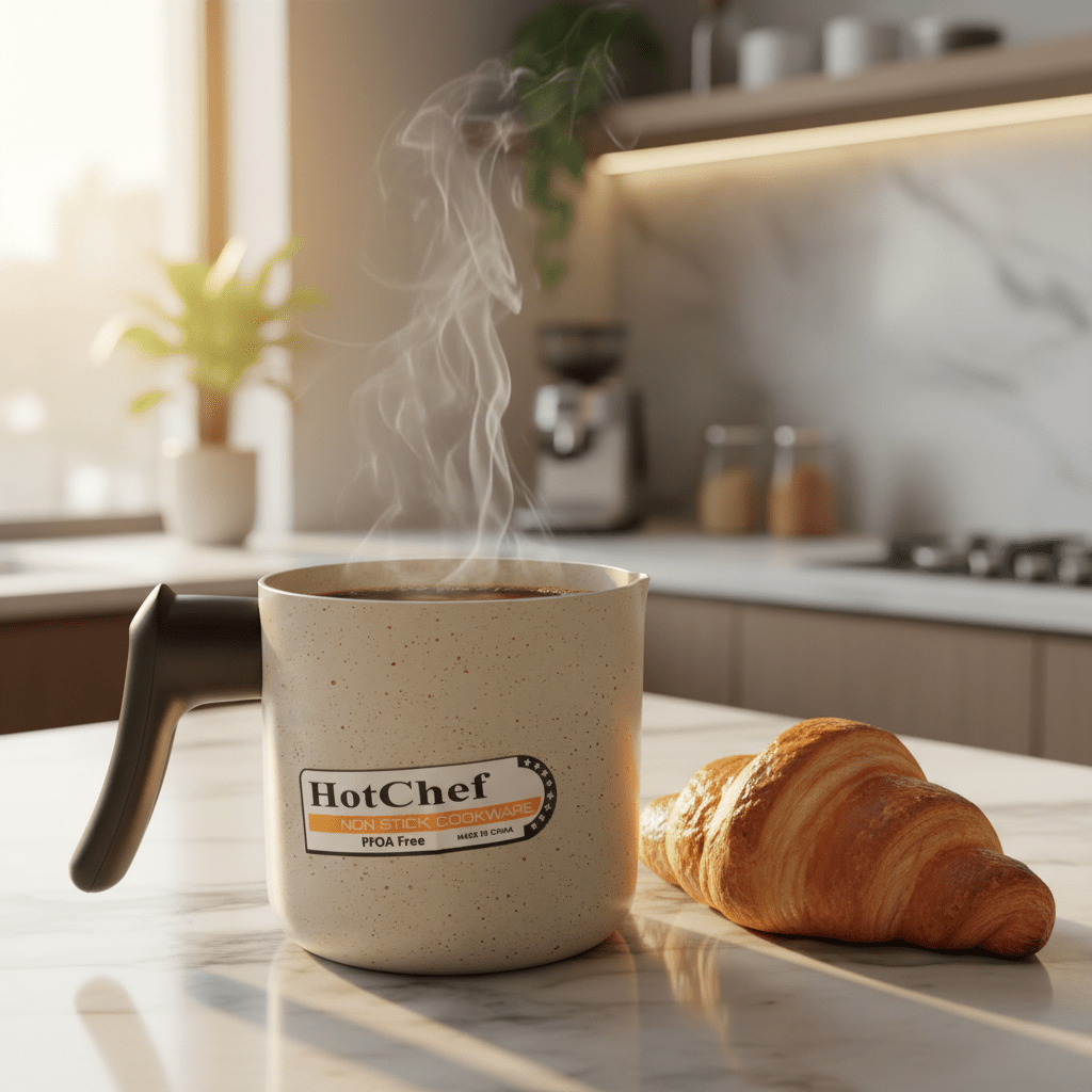 HotChef Cream Non - Stick Granite Coated Coffee Warmer — 12cm | - Al Kabayel Discount CentreHotChef Cream Non - Stick Granite Coated Coffee Warmer — 12cm |Tea/Coffee PotsHOT CHEFAl Kabayel Discount Centre
