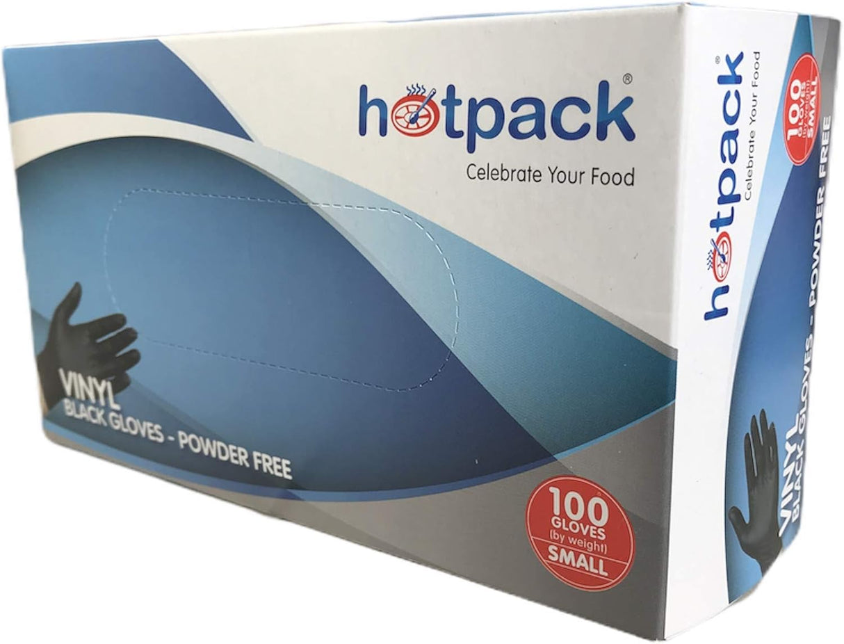 Hotpack 100pcs Powder Free Black Vinyl Gloves Small 84mm - Al Kabayel Discount CentreHotpack 100pcs Powder Free Black Vinyl Gloves Small 84mmDisposablesHOTPACKAl Kabayel Discount Centre