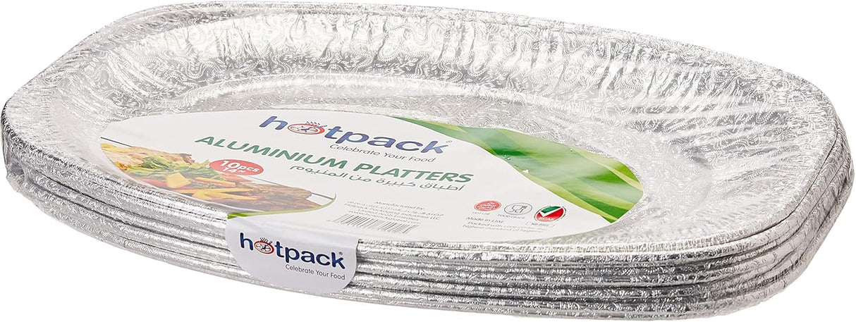Hotpack 10pcs Aluminium Platter 14" - Al Kabayel Discount CentreHotpack 10pcs Aluminium Platter 14"DisposablesHOTPACKAl Kabayel Discount Centre