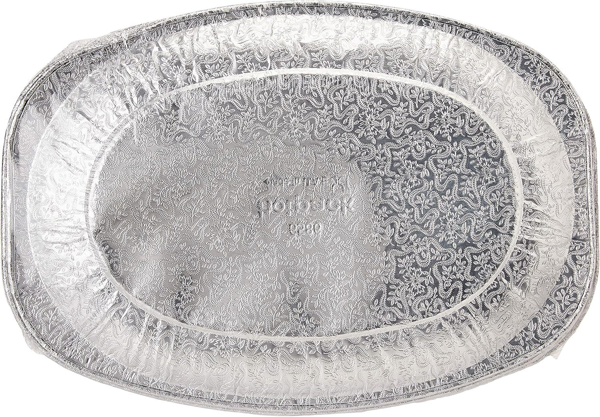 Hotpack 10pcs Disposable Aluminium Foil Platter 14" - Al Kabayel Discount CentreHotpack 10pcs Disposable Aluminium Foil Platter 14"DisposablesHOTPACKAl Kabayel Discount Centre