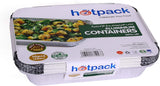 Hotpack 10pcs Rectangular Aluminium Containers with Lid 1200cc - Al Kabayel Discount CentreHotpack 10pcs Rectangular Aluminium Containers with Lid 1200ccDisposablesHOTPACKAl Kabayel Discount Centre