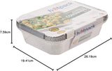 Hotpack 10pcs Rectangular Aluminium Containers with Lid 1850cc - Al Kabayel Discount CentreHotpack 10pcs Rectangular Aluminium Containers with Lid 1850ccDisposablesHOTPACKAl Kabayel Discount Centre