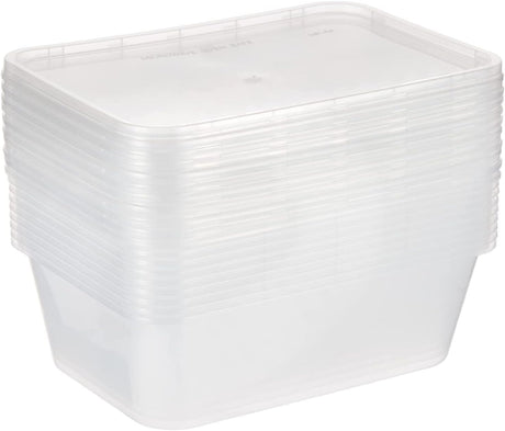 Hotpack 10pcs Rectangular Microwaveable Container with Lid 750ml - Al Kabayel Discount CentreHotpack 10pcs Rectangular Microwaveable Container with Lid 750mlDisposablesHOTPACKAl Kabayel Discount Centre