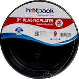 Hotpack 20pcs Round Black Plastic Plates 9" - Al Kabayel Discount CentreHotpack 20pcs Round Black Plastic Plates 9"DisposablesHOTPACKAl Kabayel Discount Centre