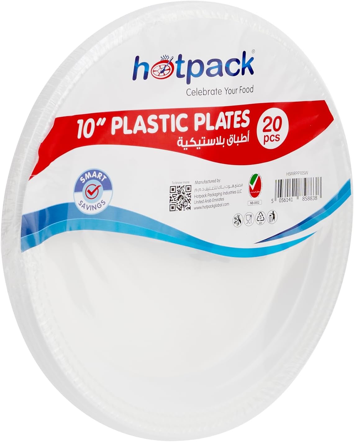 Hotpack 20pcs Round Plastic Plate 10" - Al Kabayel Discount CentreHotpack 20pcs Round Plastic Plate 10"DisposablesHOTPACKAl Kabayel Discount Centre