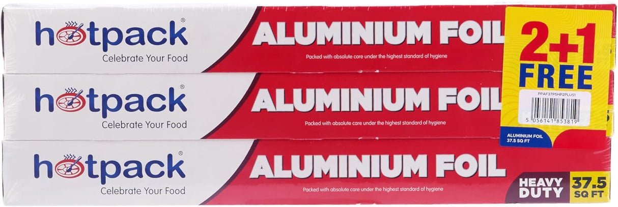 Hotpack 2+1 Aluminium Foil 7.75m*45cm, 37.5sq.ft, Cooking - Storing - Wrapping - Al Kabayel Discount CentreHotpack 2+1 Aluminium Foil 7.75m*45cm, 37.5sq.ft, Cooking - Storing - WrappingJars & Food SaversHOTPACKAl Kabayel Discount Centre