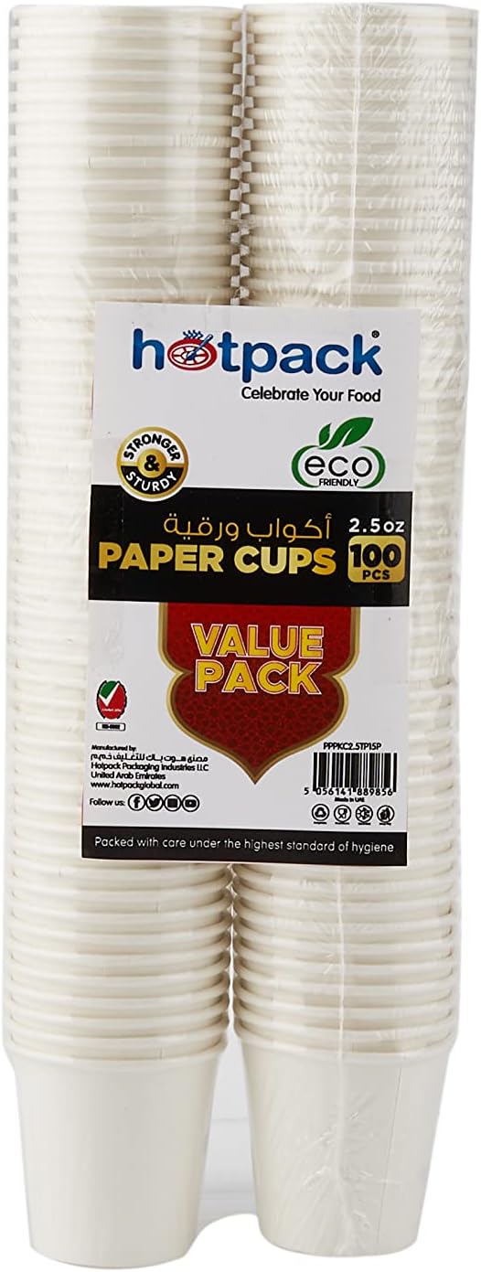 Hotpack 2.5oz Paper Kawa Cups Twin Pack – 100 Pieces - Al Kabayel Discount CentreHotpack 2.5oz Paper Kawa Cups Twin Pack – 100 PiecesDisposablesHOTPACKAl Kabayel Discount Centre