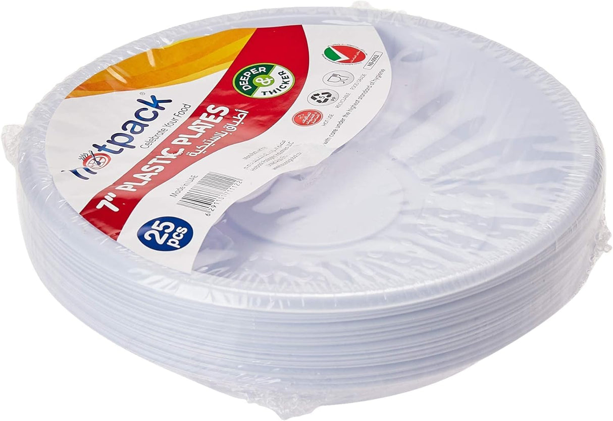 Hotpack 25pcs Round Plastic Plate 7" - Al Kabayel Discount CentreHotpack 25pcs Round Plastic Plate 7"DisposablesHOTPACKAl Kabayel Discount Centre