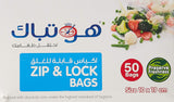 Hotpack 50pcs Zip & Lock Bags 10cm*19cm, Preserve Freshness - Al Kabayel Discount CentreHotpack 50pcs Zip & Lock Bags 10cm*19cm, Preserve FreshnessDisposablesHOTPACKAl Kabayel Discount Centre