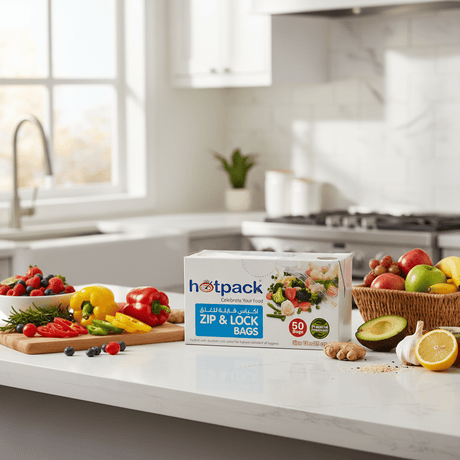 Hotpack 50pcs Zip & Lock Bags 12cm*25cm, Preserve Freshness - Al Kabayel Discount CentreHotpack 50pcs Zip & Lock Bags 12cm*25cm, Preserve FreshnessDisposablesHOTPACKAl Kabayel Discount Centre