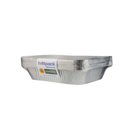 Hotpack 5pcs Rectangular Aluminium Containers with Lid 3650cc - Al Kabayel Discount CentreHotpack 5pcs Rectangular Aluminium Containers with Lid 3650ccDisposablesHOTPACKAl Kabayel Discount Centre